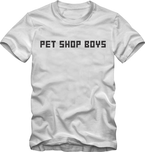 Pet Shop Boys Camiseta Tradicional T-shirt Algodão 30.1 Silk