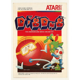 Instructivo Juego Dig Dug  Atari 80s