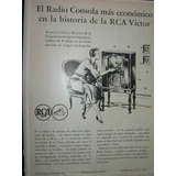 Clipping Antiguo Publicidad Radio Radios Consola Rca Victor