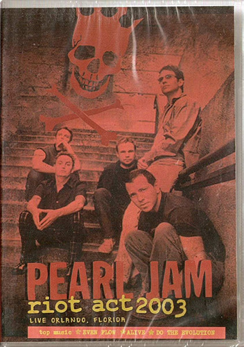 Dvd Pearl Jam - Riot Act 2003 Live Orlando, Florida 