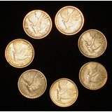 Monedas Chilenas Antiguas -  5 Cent. -set 7 Años Seguidos