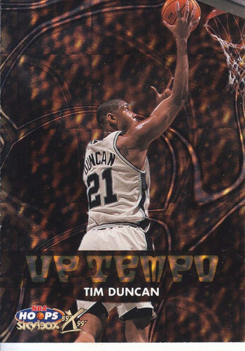 1999-00 Hoops Decade Up´tempo Paral Tim Duncan Spurs /1989