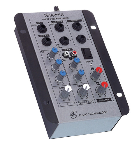 Mesa De Som Mixer Nanomix Ll Audio Na202r 2 Canais