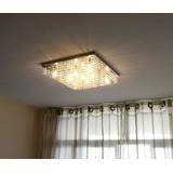 Lustre Cristal De Vidro K9 Pirâmide 50x50 