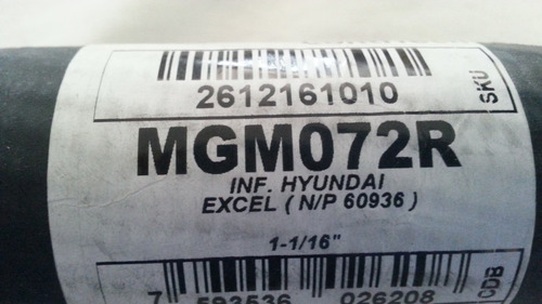 Manguera Inferior Radiador Hyundai Excel Gls Ls 1.5 Mgm 072r Foto 3