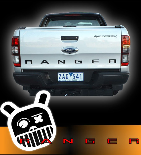 Calco Decorativa Portón Ford Ranger Pick-up.