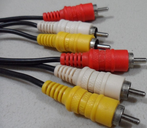 Cable Rca 3 Plug Macho A Macho 3 Plug Audio Y Video