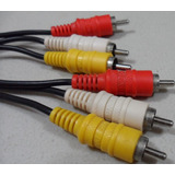 Cable Rca 3 Plug Macho A Macho 3 Plug Audio Y Video