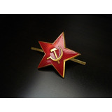 Insignia Militar Sovietica Para Gorro Estrella Roja