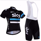 Tricota Mas Calza Ciclismo Sky Liquidacion - Envio Gratis