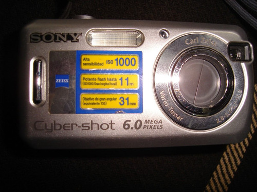 Camara Sony Digital 6.0 Megapixeles +memory 256mb Sin Envios