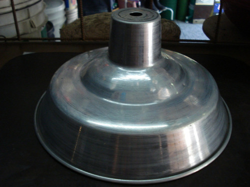 Plafon Galponero Aluminio 35 Cm De Diametro Sin Portalampara