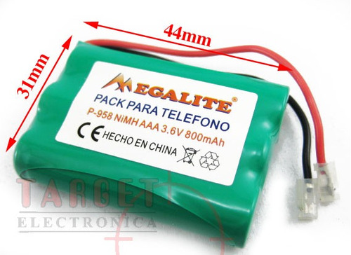 Bateria Telefono Inalambrico 3 X Aaa 3.6v 800ma P-958