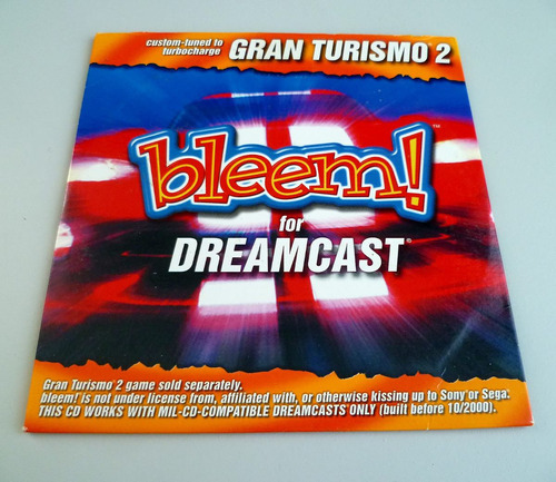 Sega Dreamcast Bleem! Gran Turismo 2 Semi-nuevo Original