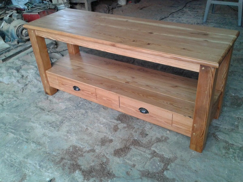 Mesa De Arrime Rustica De Pinotea 1,50 X 0,45 X 0,70 