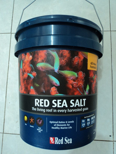 Sal Marina Red Sea 22kg Para Acuarios De 660 Litros