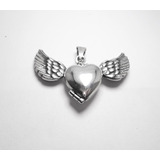 Corazon Con Alas Hermoso Dije Relicario Plata Ley.925 Toledo