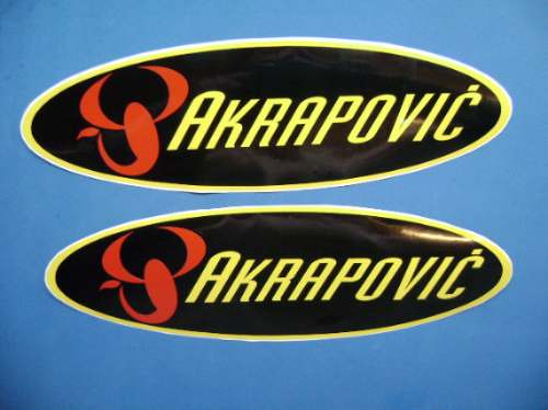 Jgo De 2 Stickers Calcomanias Akrapovic Tuning!!!