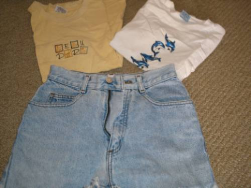 Short Jeans Guess Original Talla 10 Y Poleras (2)