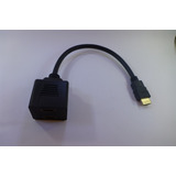 Cable Splitter Divisor Señal Hdmi Conecta Dos Aparatos 