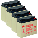 Kit 4 Baterias Genesis Eq. Rbc55 Sua2200, Sua3000 4xnp1812