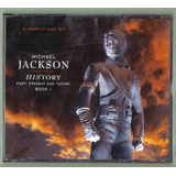 Michael Jackson History 1 Ed 1995 Mex C/book Y 2 Cds Dorados