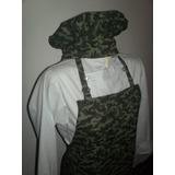 Delantal Camuflado  De Cocina Pechera Unisex Oferta!!