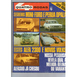 Revista 4 Quatro Rodas 165 Abril 1974 Mini Ford Opala R417