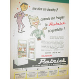 Publicidad Antigua Heladeras Patrick Besito Clipping Recorte