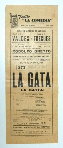 Teatro La Comedia Programa 1947 (a)