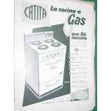 Publicidad Clipping Recorte Cocinas Catita Cocina A Gas Mod1