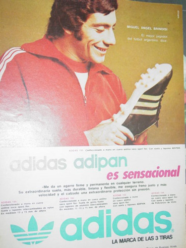 Publicidad Antigua Zapatillas adidas Botines Futbol Brindisi