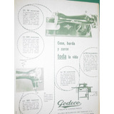 Publicidad Antigua Maquina Coser Sewing Machine Godeco Mod1