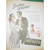 Publicidad Clipping Desodorante Odorono Sientase Segura