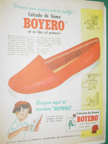 Publicidad Antigua Calzados Zapatillas Boyero Campo Criollo