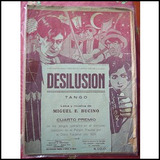 Partitura / Tango Desilusión / Miguel Bucino / Año 1929