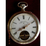 Antiguo Reloj Bolsillo Bonheur Swiss Caja De Plata No Envio