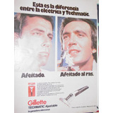 Publicidad Antigua Maquinas Afeitar Gillette Techmatic