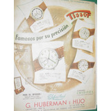 Publicidad Antigua Relojes Tissot Huberman Buenos Aires Mod3