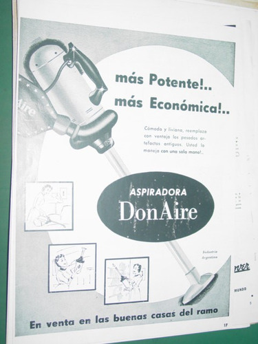 Publicidad Clipping Recorte Aspiradoras Don Aire Mod1