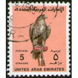Emiratos Árabes Unidos Sello Usado Pájaro = Halcón Año 1990