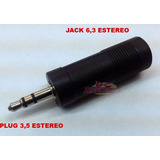 Adaptador Plug 3,5mm Estero A Jack 6,3 Estereo