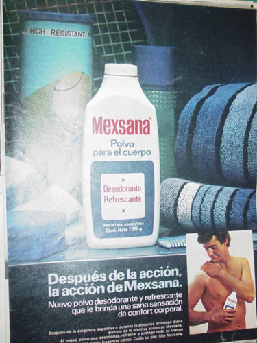 Publicidad Clipping Polvo Desodorante Refrescante Mexsana