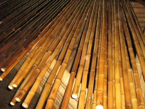 Cañas De Bambu Quemadas Jardin Patio Hogar Decoracion Bamboo