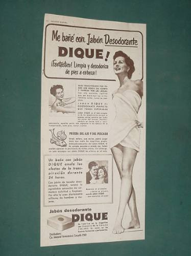 Publicidad Jabon Desodorante Dique Limpia Y Desodoriza