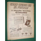 Publicidad - Gillette Sensacional Enciclopedia  Del Futbol