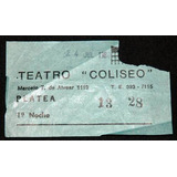 Entrada  Les Luthiers -  Julio De 1988        Teatro Coliseo