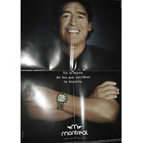 Publicidad Relojes Montreal Poster Diego Armando Maradona
