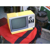 Televisor Zenith Retro Vintage Diseño Amarillo
