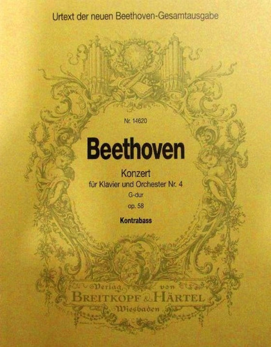 Partitura Beethoven Orchestra No.4 Em Sol Maior Contra Baixo